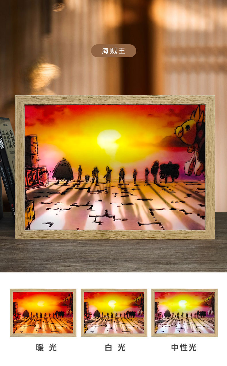 Wholesale of modern decorative paintings of the same style as those on Douyin and Kuaishou, which can be used for both display and hanging. diy creative light paintings pic 10