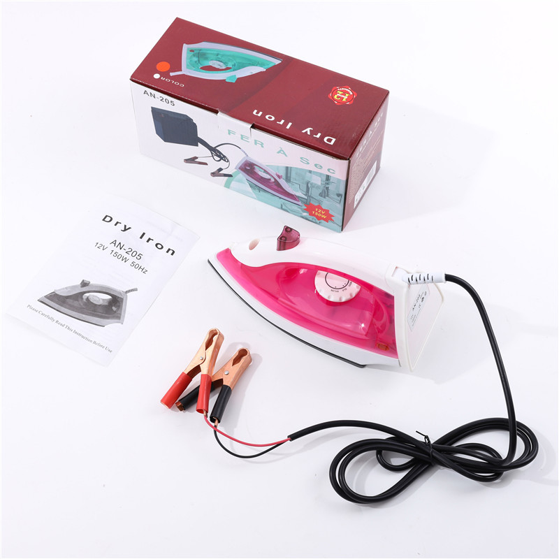 Dry Iron小家电挂烫机12V便携熨斗 接电瓶熨斗150W 外贸出口电熨详情10