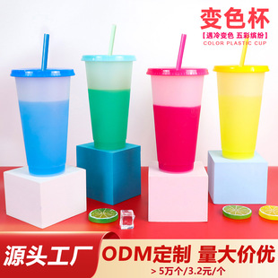 Factory direct supply coffee ceramic cups, color-changing mugs, Japanese-style cartoon personalized large-capacity ceramic color-changing cups pic 4