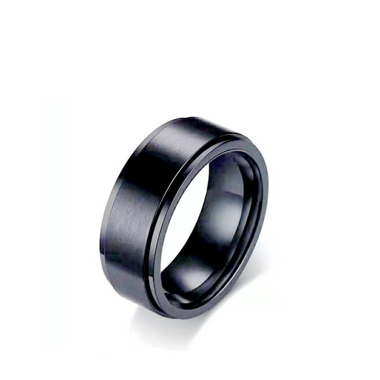 Cross-border Amazon bestseller titanium steel rotating ring, star and moon stress-relieving and anti-anxiety ring, European and American accessories/Chinese trend products pic 15