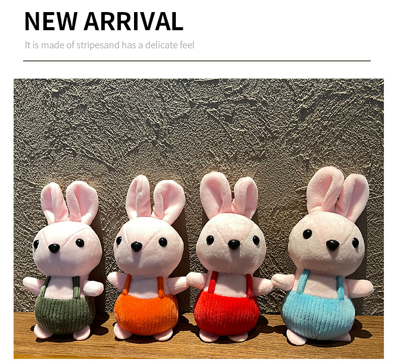 New Korean-style plush toy figurines with shoulder straps, cute rabbit pendants, keychains and schoolbag decorations are in stock pic 10
