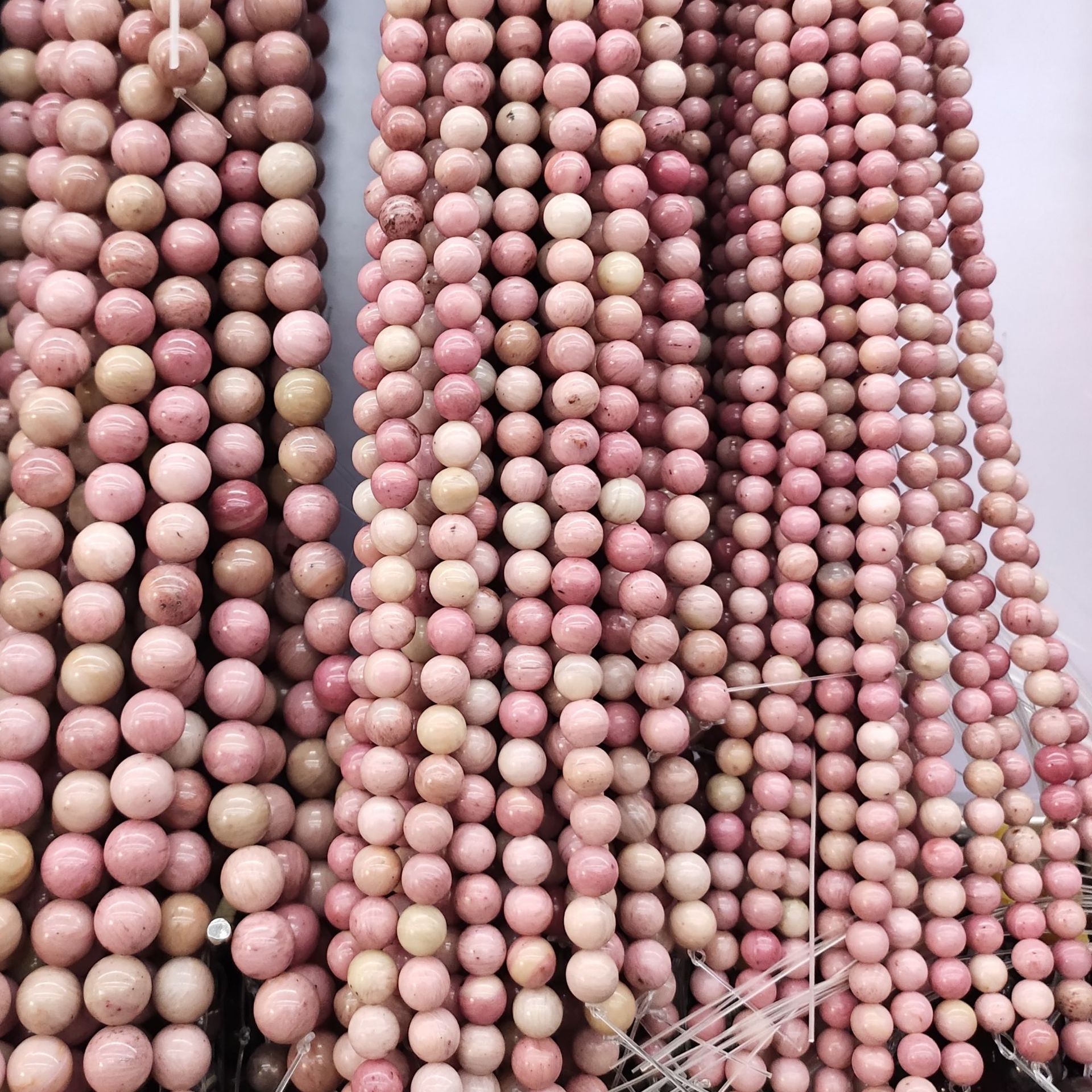 天然石圆珠 杂石野石散珠DIY饰品配件手串手工串珠材料半成品现货详情49