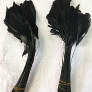 源头厂家供应5-6白项毛鸡毛卷 头花胸花DIY道具服装辅料 彩色羽毛详情11