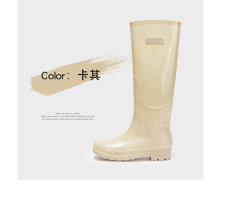 特高长筒雨鞋女款户外防水防滑耐磨高筒水鞋新款时尚赶海厨房雨靴详情8