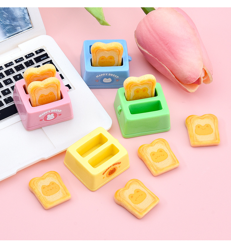 New cute food toys, bread toaster resin accessories, diy ornaments, cream glue phone case, fridge magnet accessories pic 12