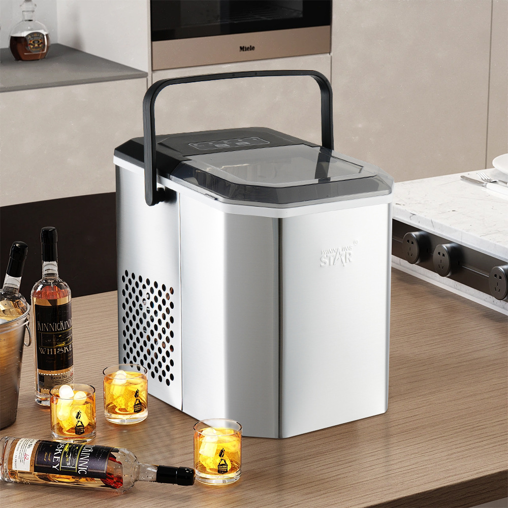 Winning Star 1.2L mini portable ice maker with British and European standard household small summer ice cubes pic 7