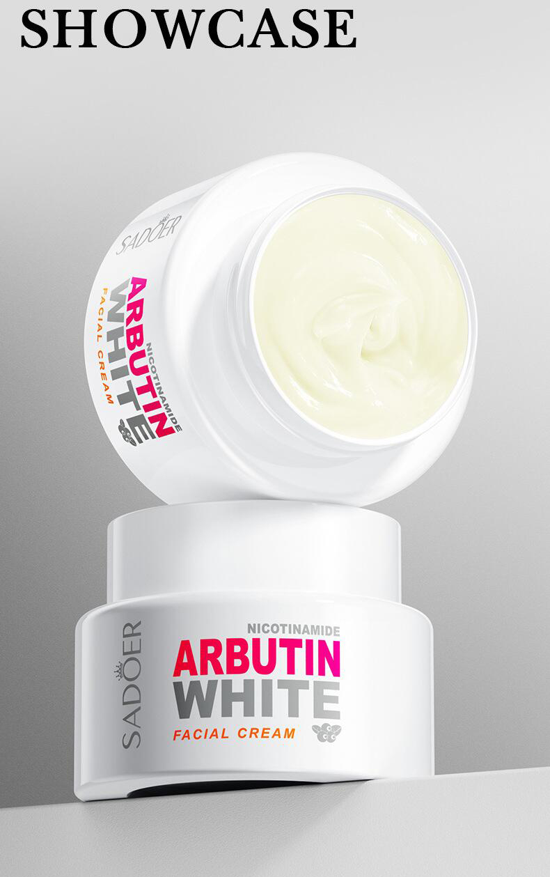 全英文面霜 SADOER烟酰胺熊果苷补水保湿精华霜跨境外贸详情10