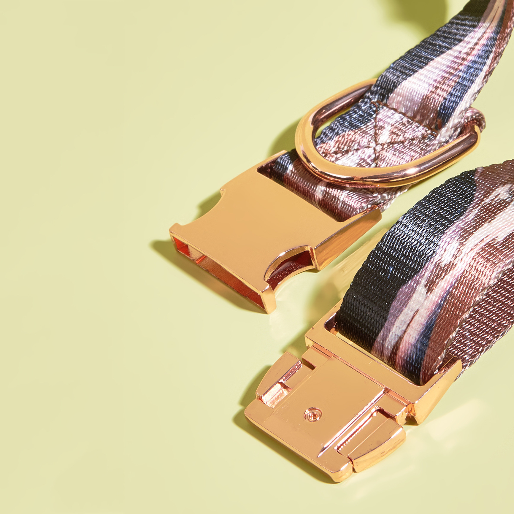 MIDI Cross-border New pet medium and large-sized dog imitation nylon printing factory wholesale adjustable and etchable alloy buckle dog collar pet supplies Pet collar buckle metal pic 16