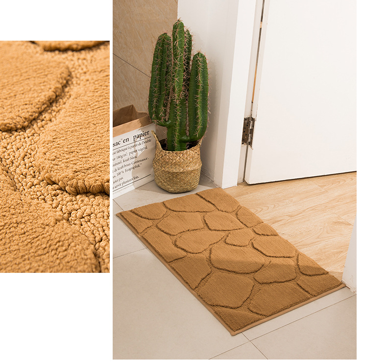 大达欧式卧室床边地毯简约纯色浴室厨房卫生间厚绒吸水脚垫详情26