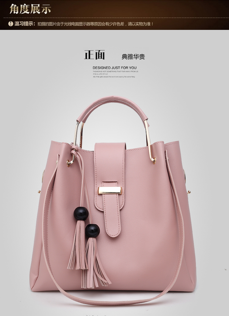 包包女跨境2022新款欧美手提女包时尚单肩水桶女士箱包子母包妈咪详情71