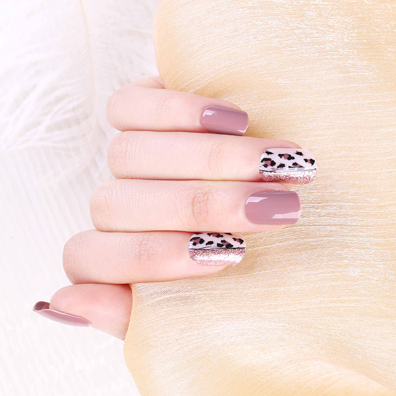 Wholesale of wearable nail art pieces, handcrafted high-quality jelly glue, detachable patches, false nails (nail), finished products in stock, exclusively for export pic 12