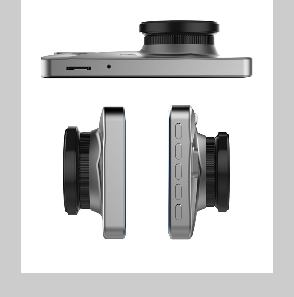 2.5D玻璃屏 高清行车记录仪双镜头 4寸隐藏式记录仪倒车影像dvr详情5