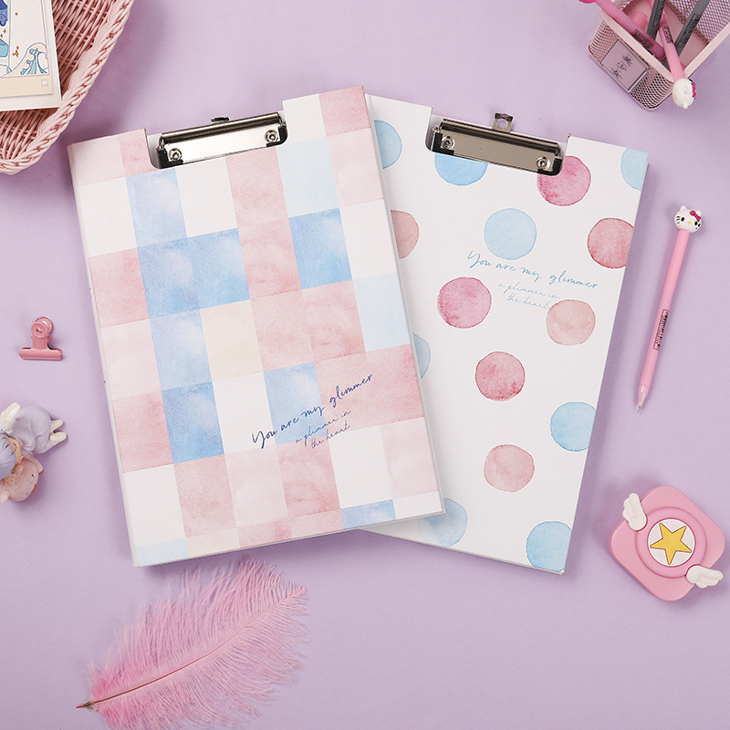 新款卡通A4板夹文件夹学生考试垫板资料ins高颜值文件夹办公文具详情10