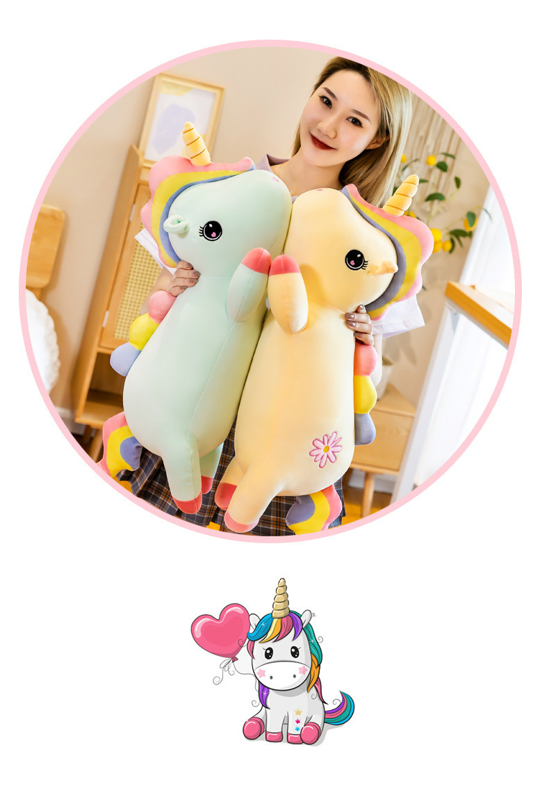 New unicorn throw pillow blanket, cute and girlish, Daisy rainbow unicorn air conditioner blanket, cute doll wholesale pic 16