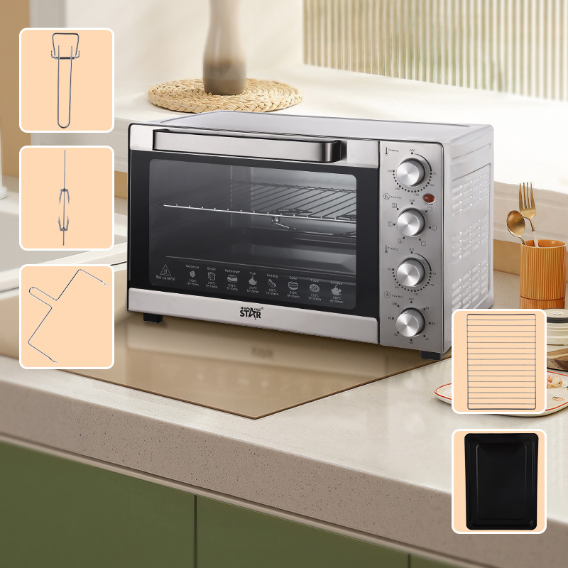 winningstar Cross-border exclusive 100L British and European standard household baking chicken, cake and egg tart electric oven pic 6