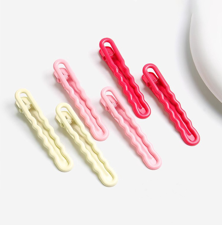 Dopamine color hair clips, wave clips, broken hair clips, bangs clips, seamless, straight clips, non-damaging hair accessories, headwear, students pic 3