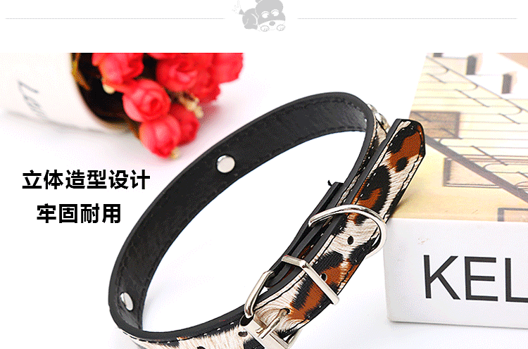 Direct sales from pet supplies manufacturers: Leopard print dog collars, dog collars, dog chains in stock for wholesale pic 29