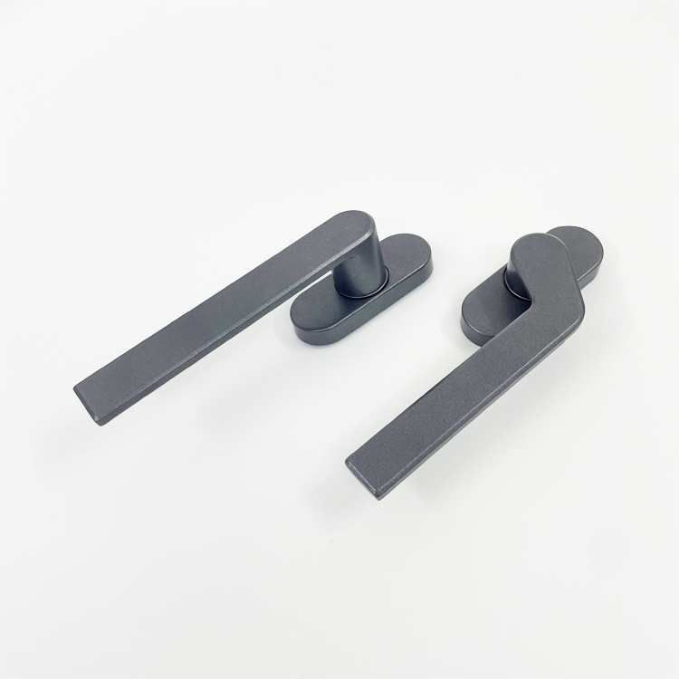 断桥铝平开窗108窗纱一体执手直把手 外玻璃窗户矮扁薄歪执手配件详情17