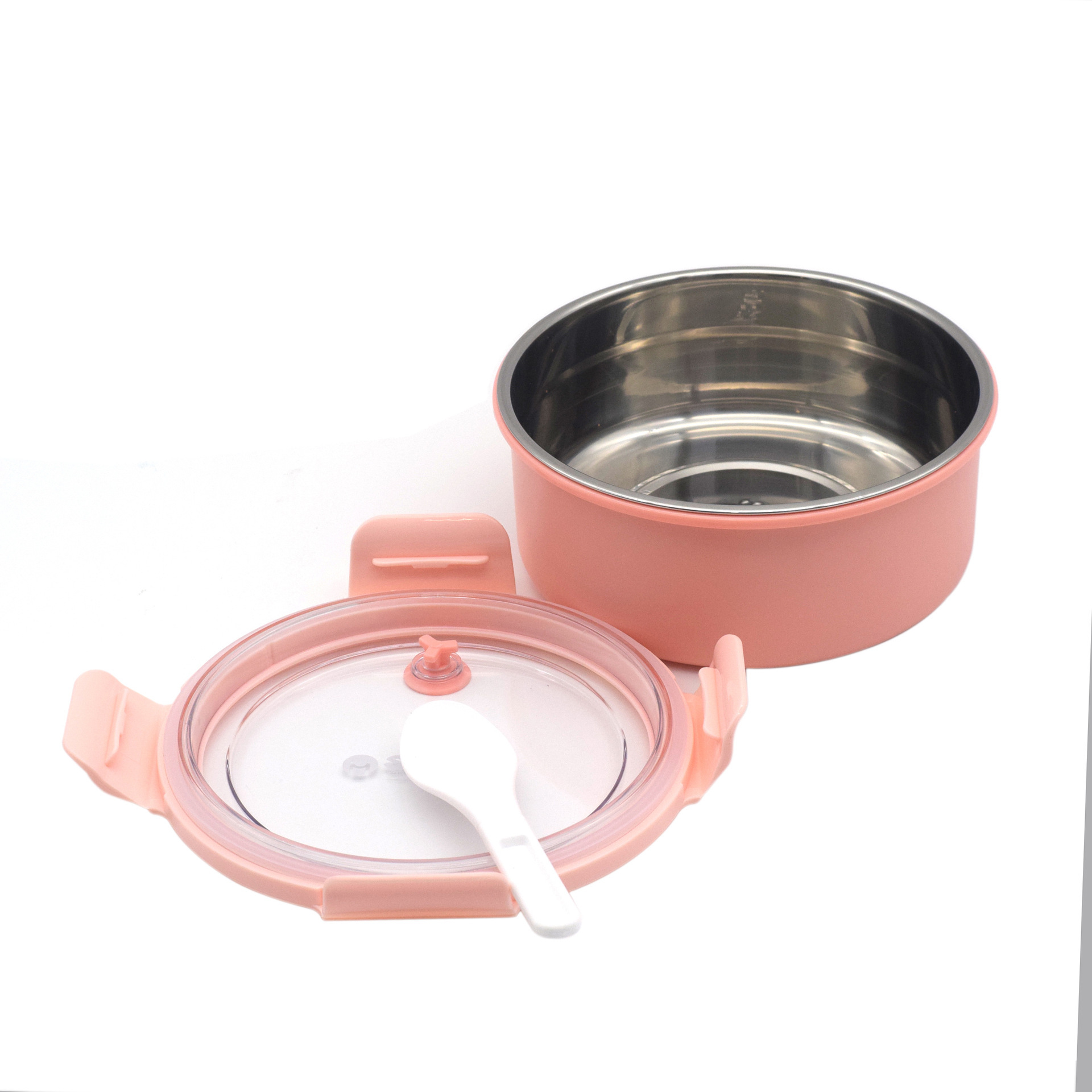 304不锈钢保温饭盒密封圆形便携饭盒便当盒上班族学生带饭餐盒详情5