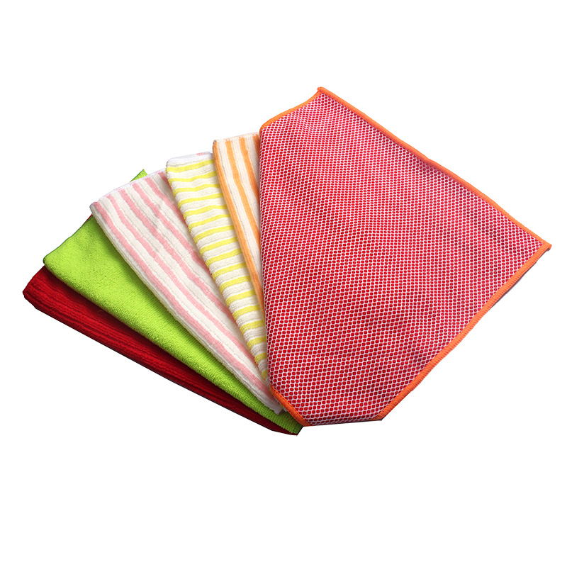 Dishcloths do not shed easily, and the friction of the mesh on the cloth does not easily stick to oil. Dishcloths are easy to clean, and tablecloths and scouring pads pic 8
