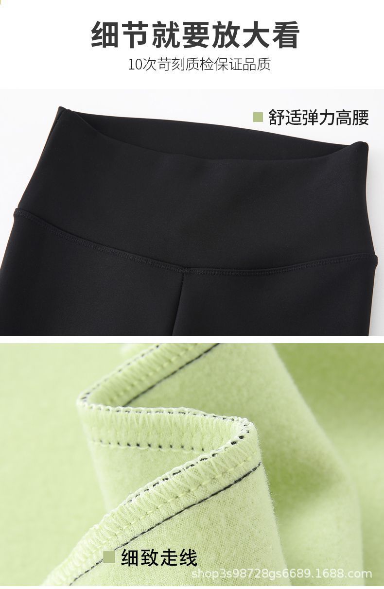 羊羔绒鲨鱼裤子外穿秋冬加厚加绒高腰打底裤女保暖显瘦腿瑜伽芭比详情14
