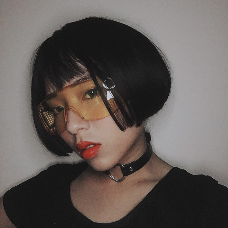 炫酷防飞溅防尘眼镜透明大框潮个性眼镜男女凹造型护目镜太阳镜详情18