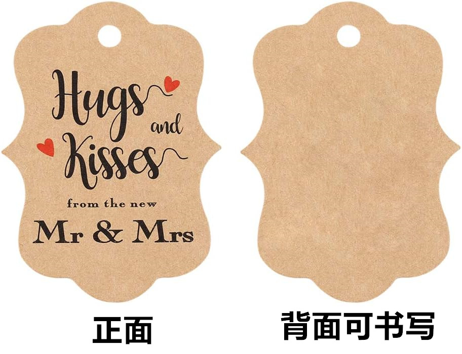 牛皮纸吊牌麻绳空白纸商标吊牌服装标签跨境零食标签婚礼礼品标签详情42