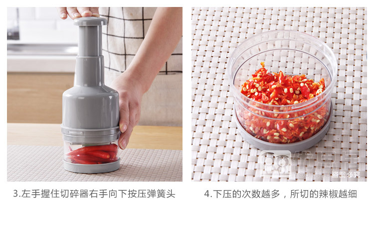 Hand-pressed patting knife, multi-functional stainless steel manual vegetable shredder, household garlic mixer, kitchen vegetable cutter pic 10