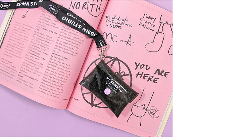 PVC transparent jelly bag, transparent three-dimensional makeup bag, custom-made LOGO printed crystal glitter, snap-on coin bag pic 5