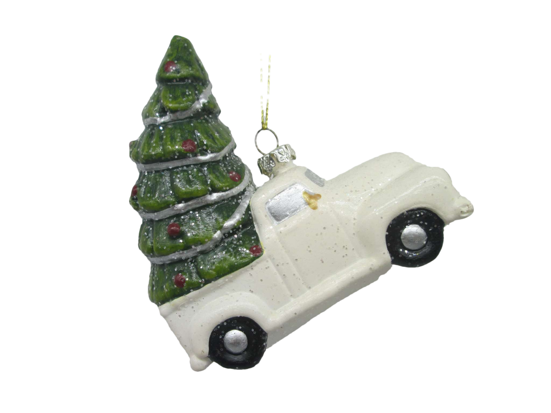 小汽车圣诞装饰圣诞树挂件吊饰批发pickup truck with a tree详情2