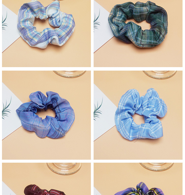 Wholesale of Japanese and Korean hair ties, large intestine hair bands, JK checkered retro leather band hair ties, Korean simple hair accessories, and pig large intestine accessories pic 15