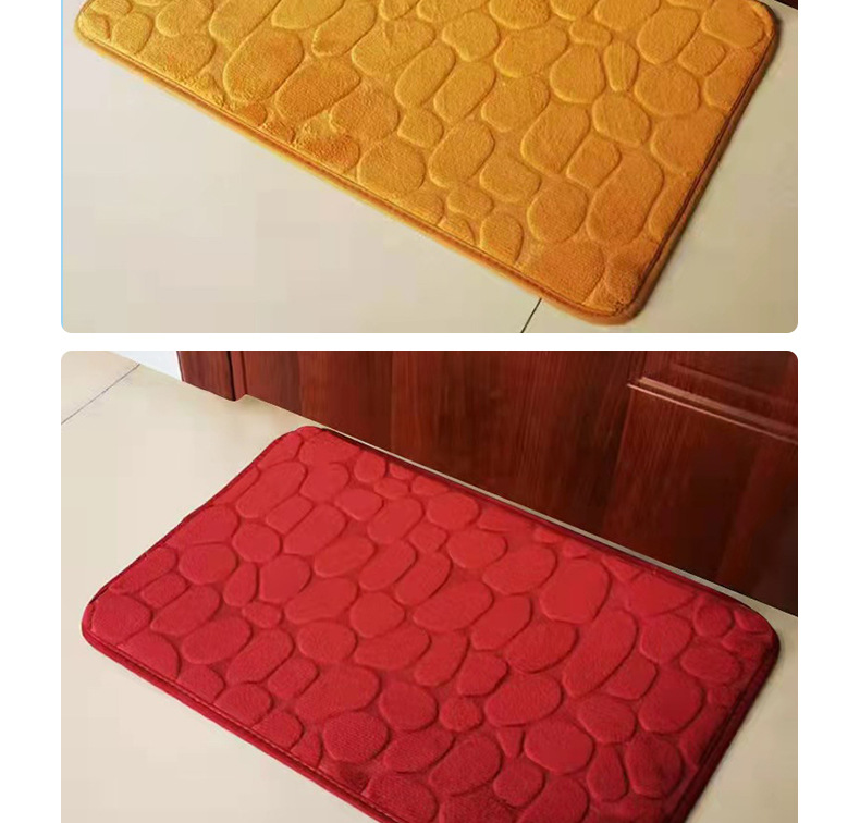Alfombra coral fleece piedra en relevo hogar memory foam dormitorio baño engrosado absorbente alfombra alfombra antideslizante pic 19
