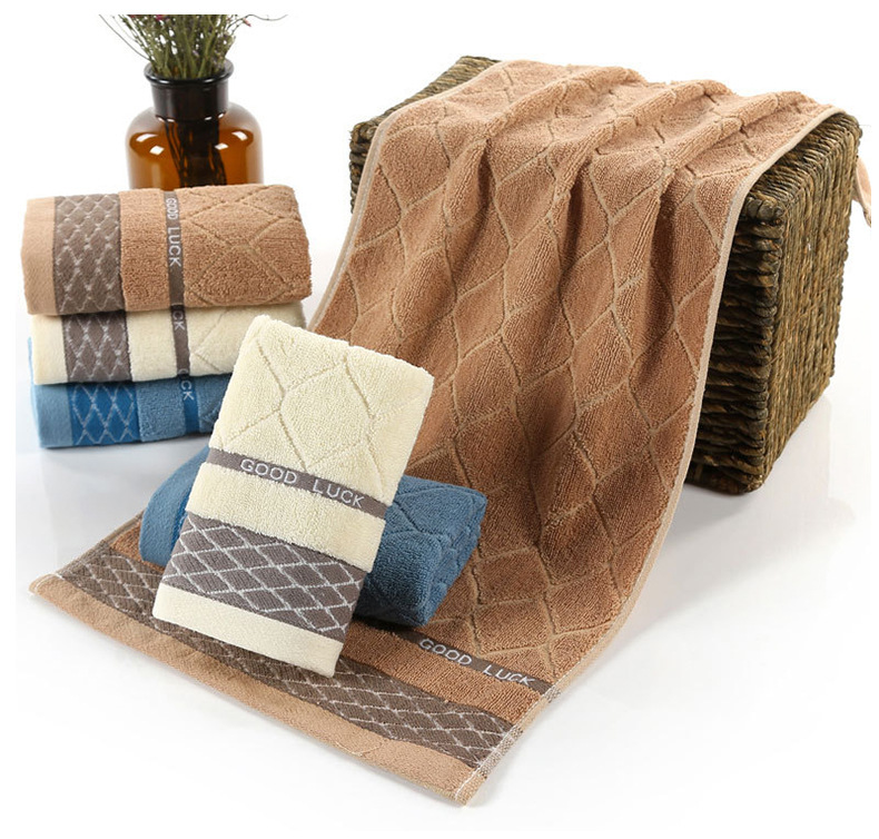 Casa uso diario engrosado mil pájaros tartan absorbente toalla de algodón para lavar la cara supermercado hotel regalo de boda caja de regalo toalla pic 18