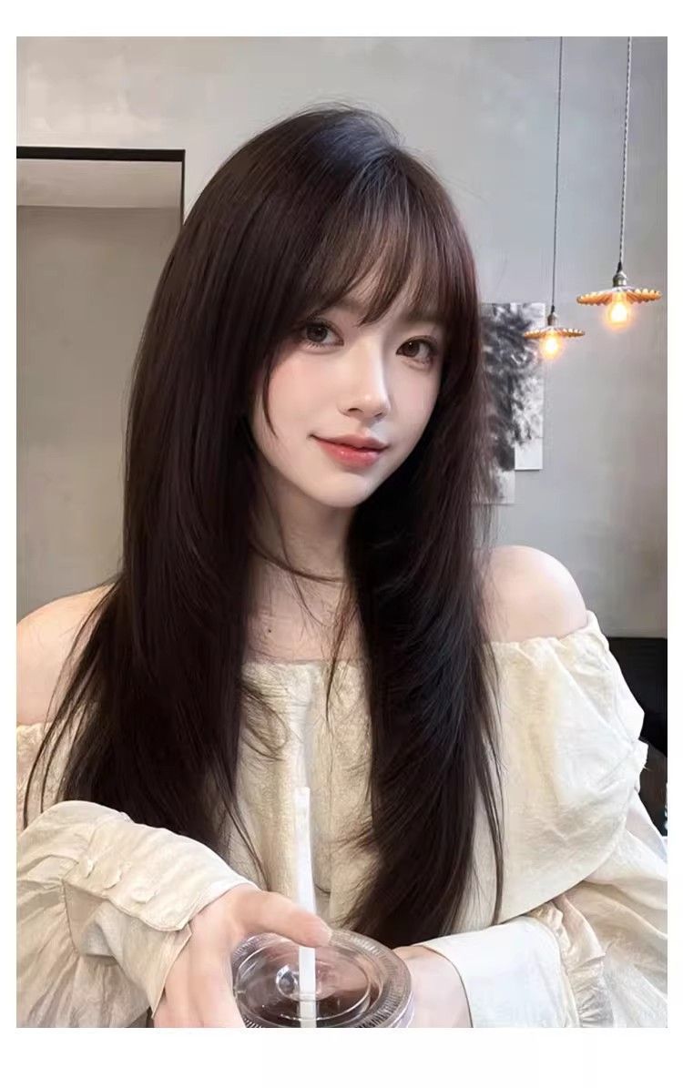 假发女全头套黑长直高层次发增发量免戴发网仿真发丝头顶假发片块详情12