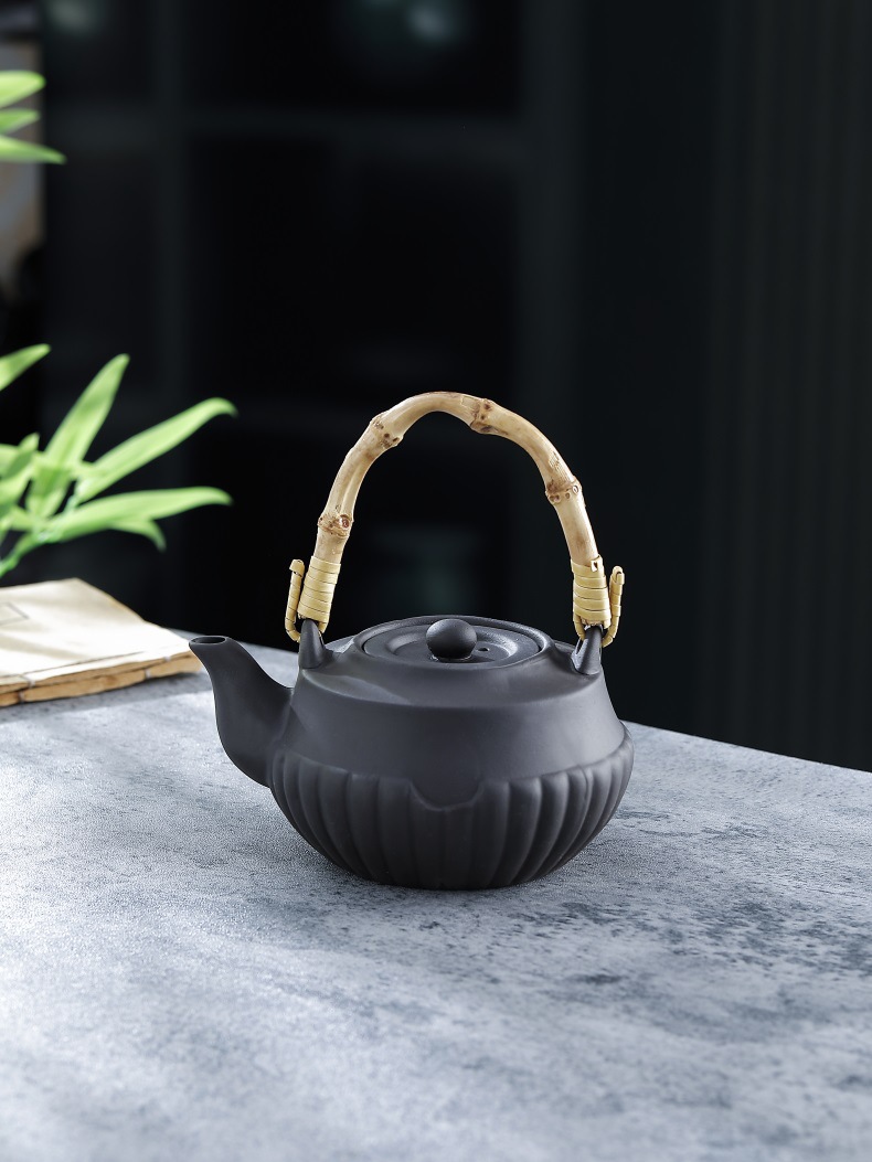 Tea pot for roasting tea by the fire, large-capacity indoor charcoal roasting pot, electric ceramic stove, ceramic tea pot for boiling tea, outdoor tea pot for boiling tea pic 16
