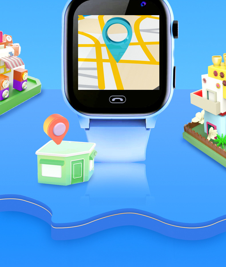 跨境Q15防水儿童智能电话定位微聊拍照电筒5代Z6多国语言切换手表详情6