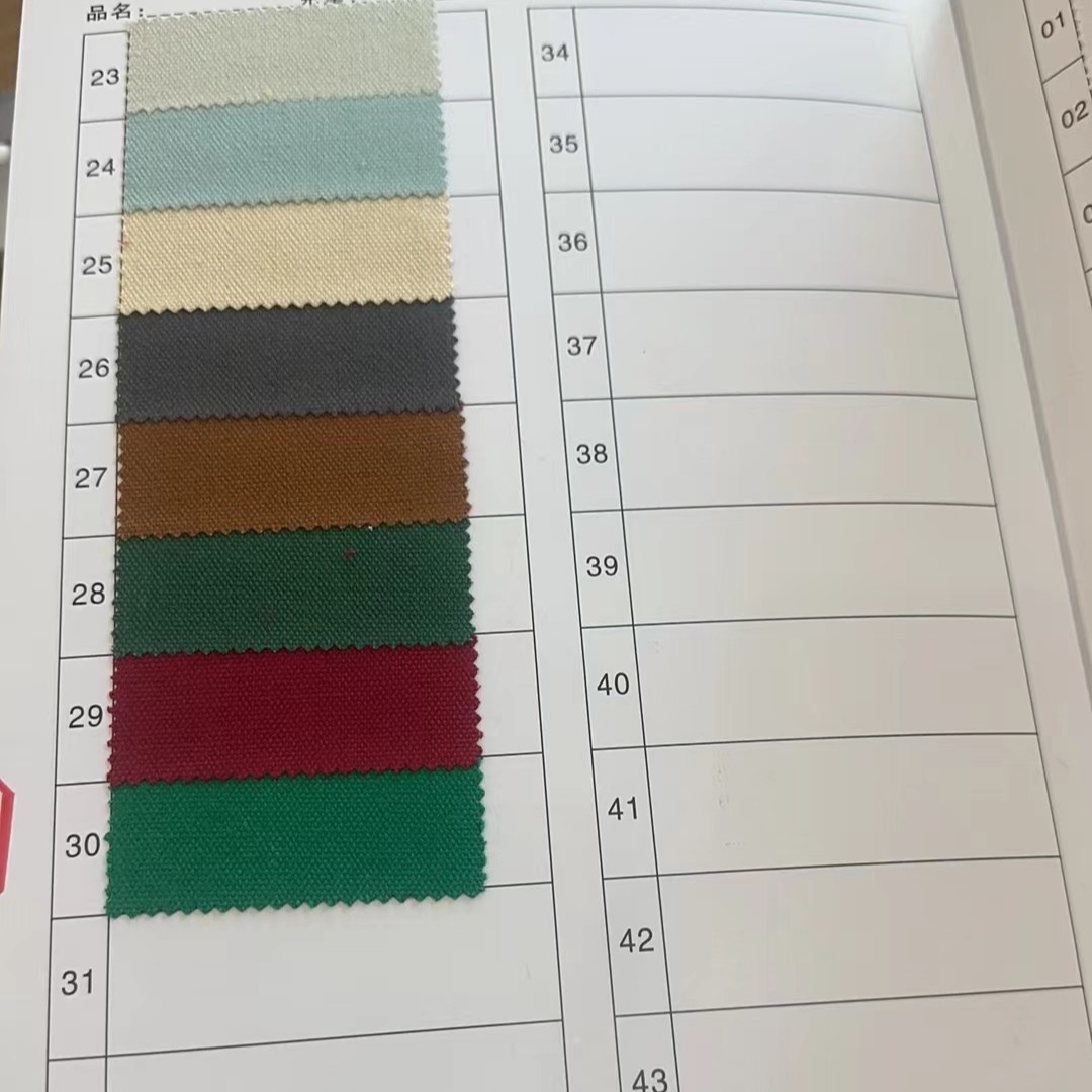 All-cotton canvas 2*1 10-ampere canvas manufacturer in stock source, suitable for workwear, canvas bags, canvas fabric, polyester-cotton pic 2