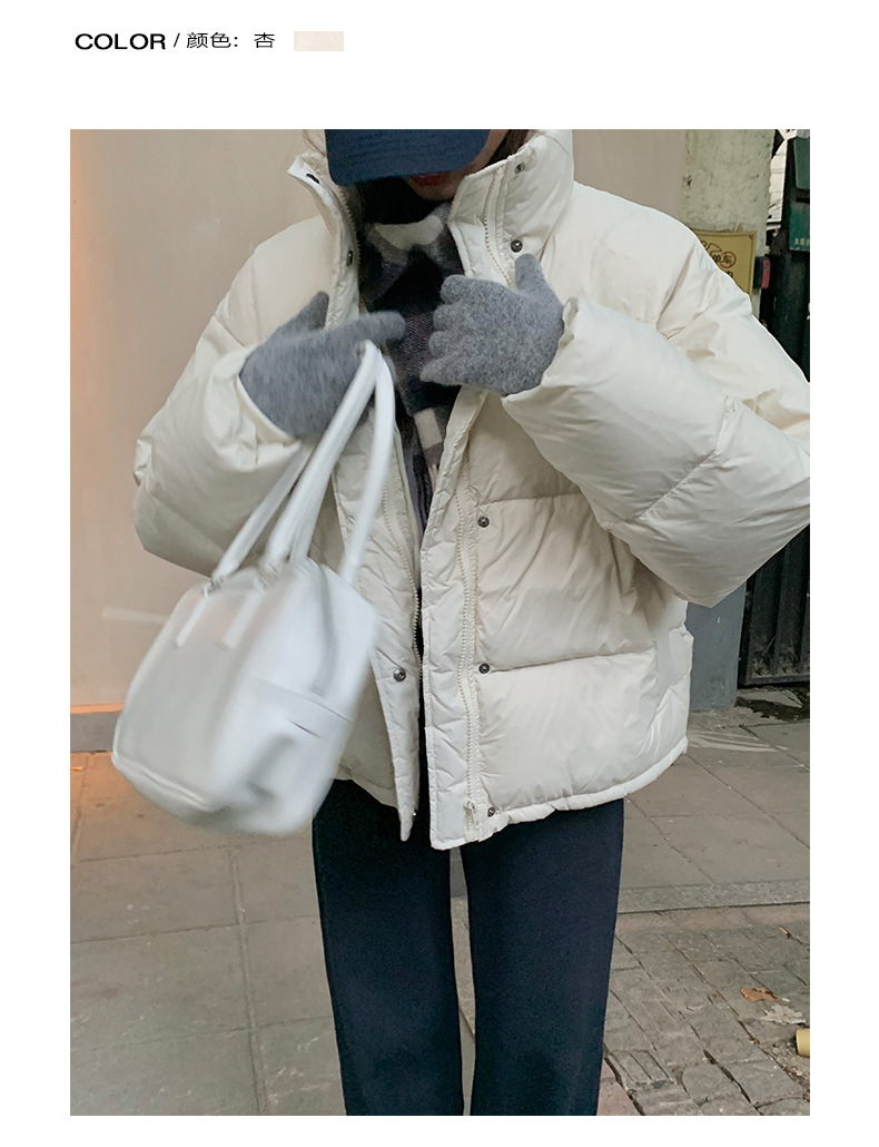 TG90% White duck down thickened down jacket for Women 2021 Winter New stand-up Collar Coat 15580(same style as 13519) pic 5