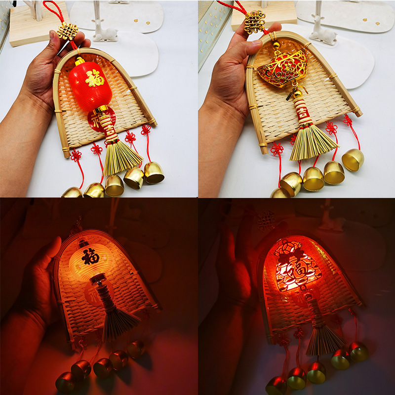 Copper coins, small brooms, dustpans, hanging ornaments, door decorations for moving into a new home, indoor hanging ornaments, TV wall decorations for the Qingming and Dragon Boat festivals pic 5