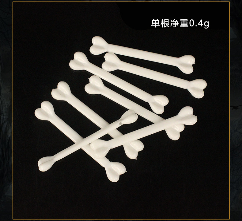 Factory direct supply of Halloween small bones necklace accessories and props, Indian savage small bones, loose small bones pic 3