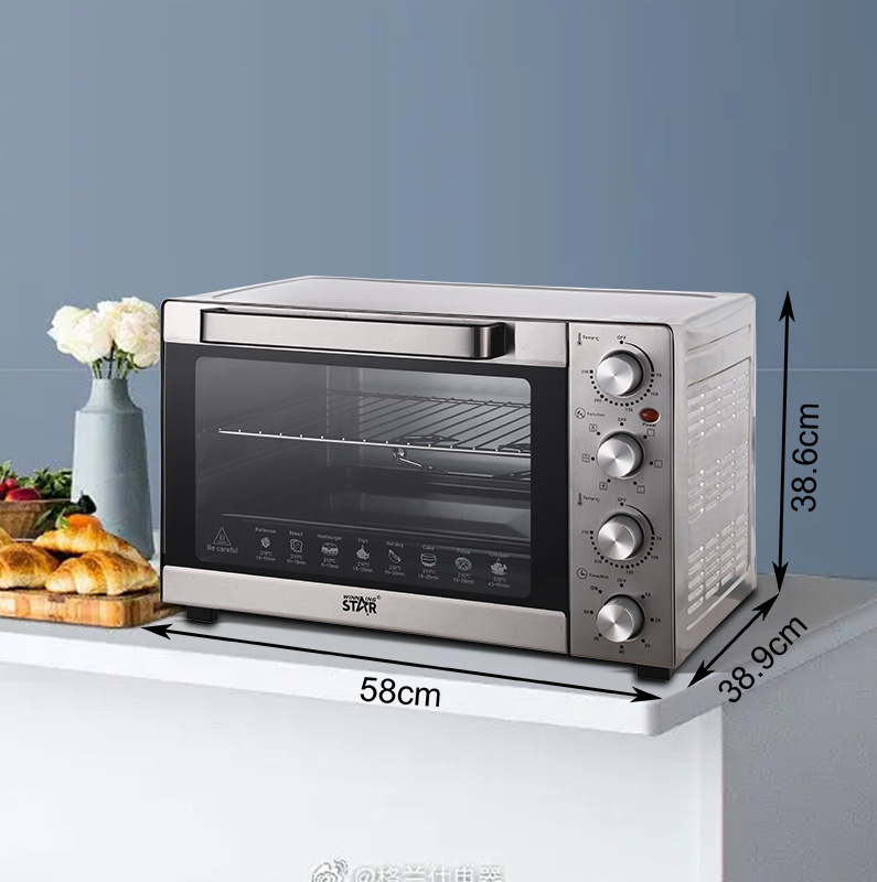 winning star export exclusive 60L stainless steel heating tube baking oven for British and European standards, specifically designed for baking chicken pic 4