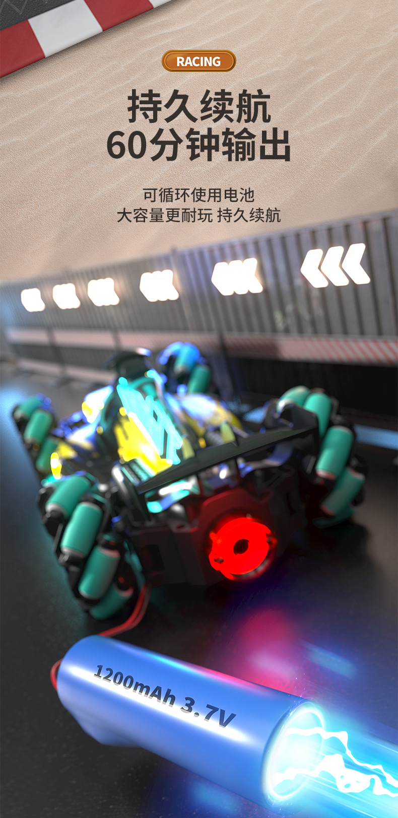 Crossover stunts drift racing F1 spray racing alta velocidad rc coche de juguete quad coche todoterreno juguetes para niños pic 11