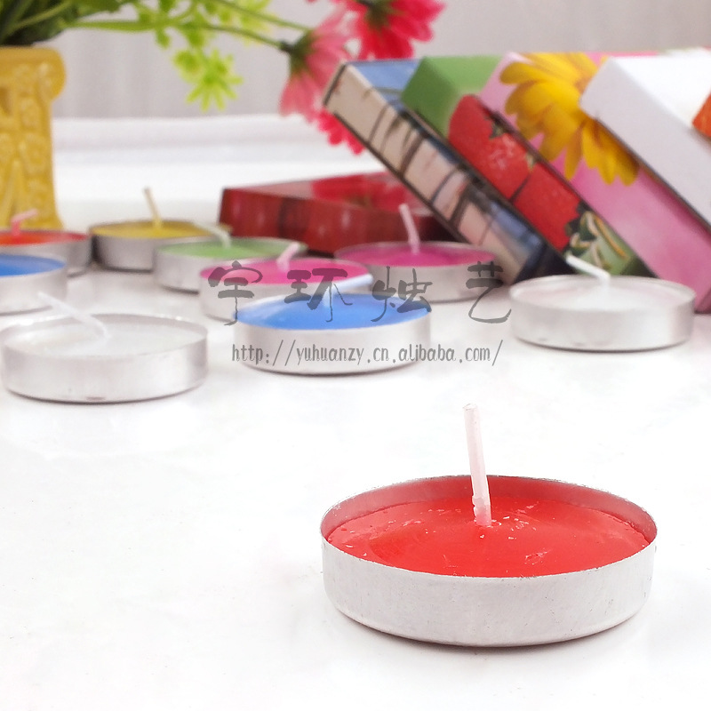 Smokeless and odorless candles, romantic scented candles, micro-tea, tea boiling, heating, aluminum shell candles wholesale pic 2
