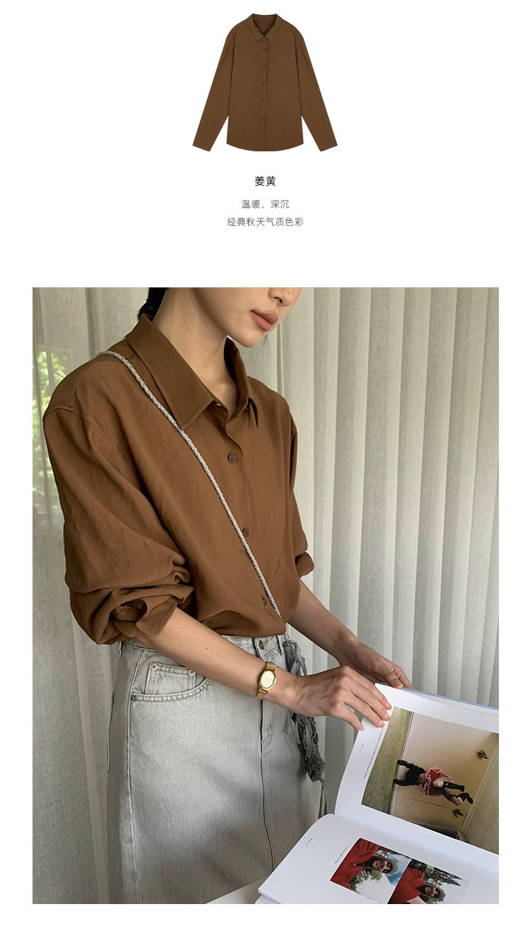 CLEAN simple and high-quality inner layer shirt for women 2024 Thirteen Factories Winter New skin-friendly and Comfortable Shirt 52288 pic 21