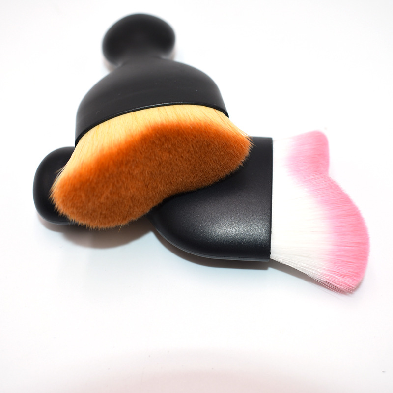 Shenglianqiu Cross-border best-selling Foundation Curve Refresh Single wave makeup brush, portable wine glass brush, foundation brush, contouring brush, contour highlight powder brush, beauty tool pic 9