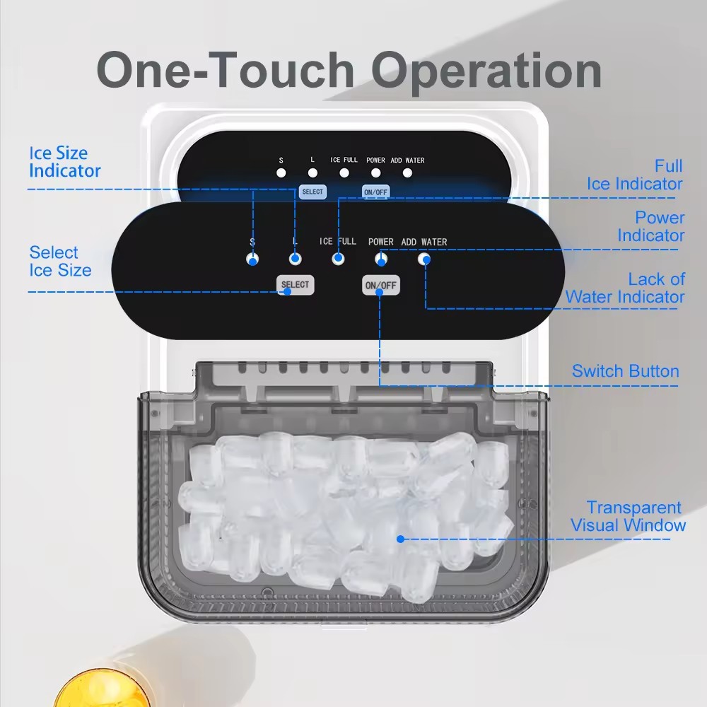 This is a small, fully automatic household ice cleaning machine for low-power dormitory ice blocks made by a global foreign trade source factory pic 14