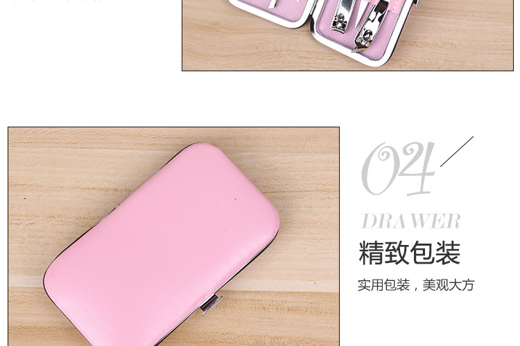 Candy-colored nail clippers seven-piece set, nail clippers and nail pliers, solid color nail and manicure tool set, custom LOGO pic 7