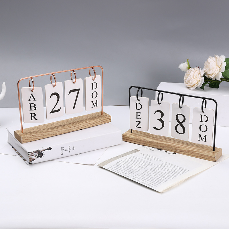 Nordic ins desktop decoration calendar ornaments, simple hydroponic office handicrafts factory direct supply pic 5