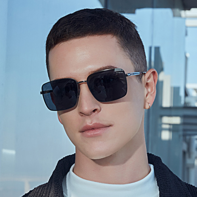 The 2021 new semi-framed glasses of the same style as the gangster legend Tom Hardy can be paired with myopia and anti-blue light WY12 pic 3