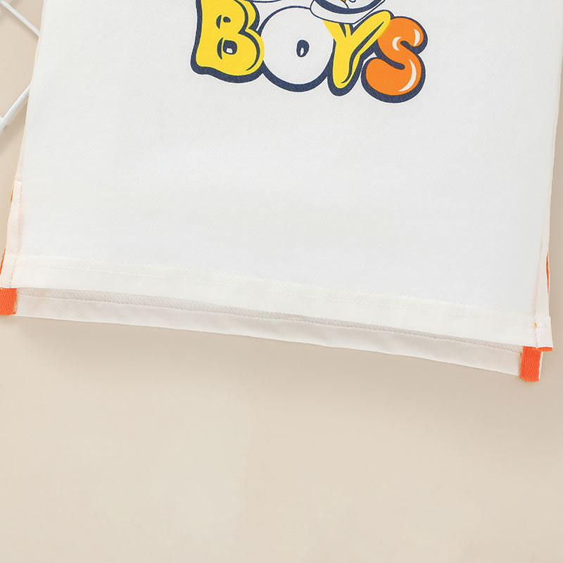 定制中小童时尚上衣童装字母短袖T恤 字母韩版小童套头衫童T恤欧详情9